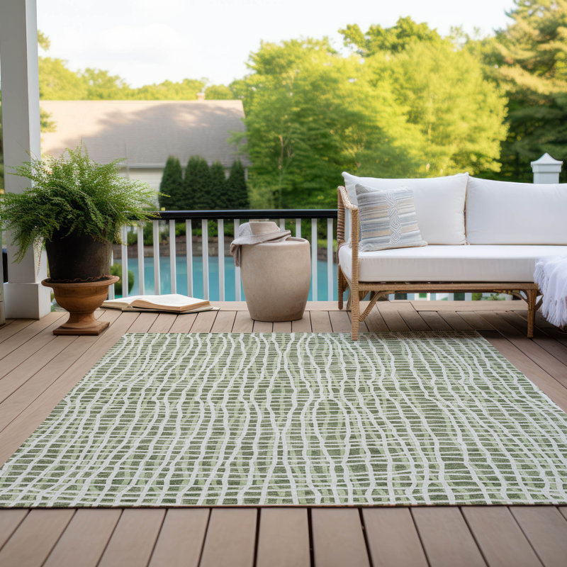  Tapis d'entrée / extérieur antidérapant Finck, Rectangle 8 pi x 10 pi