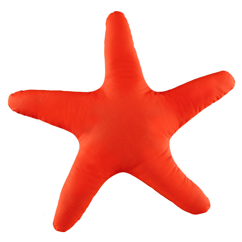 Seaside Treasures Sand Novelty Cotton Pillow Cover & Insert, Orange