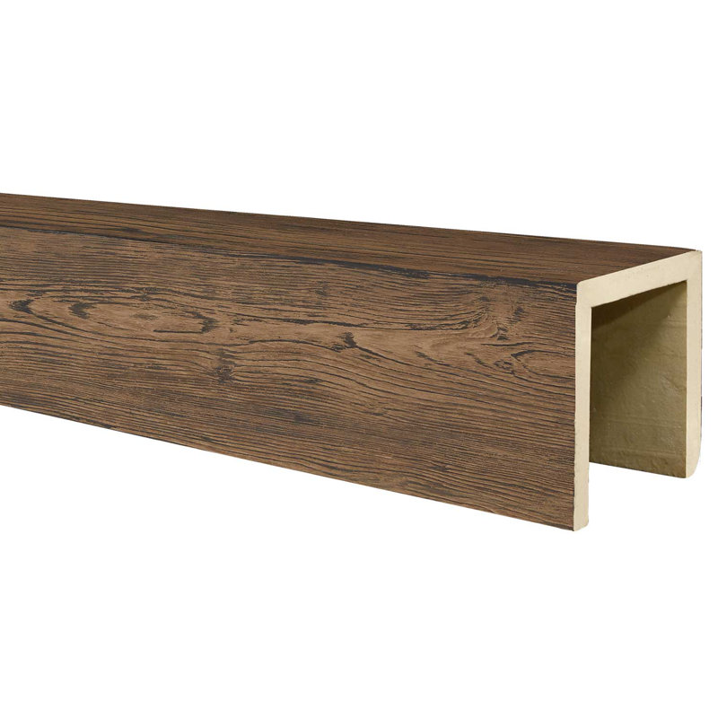 Poutre de plafond River Wood, Moka brûlé, H 4 po x l 120 po x P 4 po