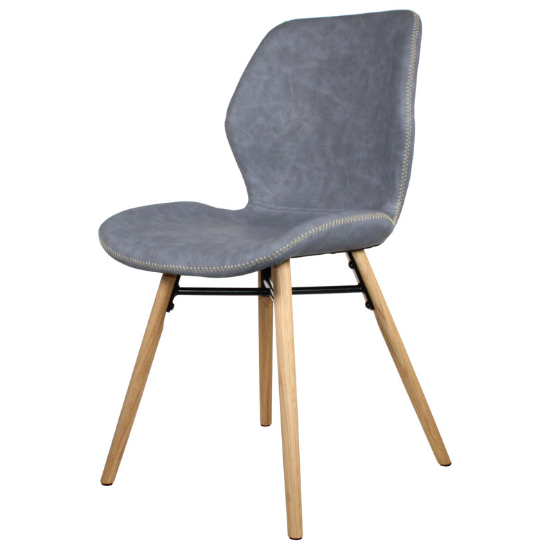 Emperador 46cm H Upholstered Side Chair, Light Grey