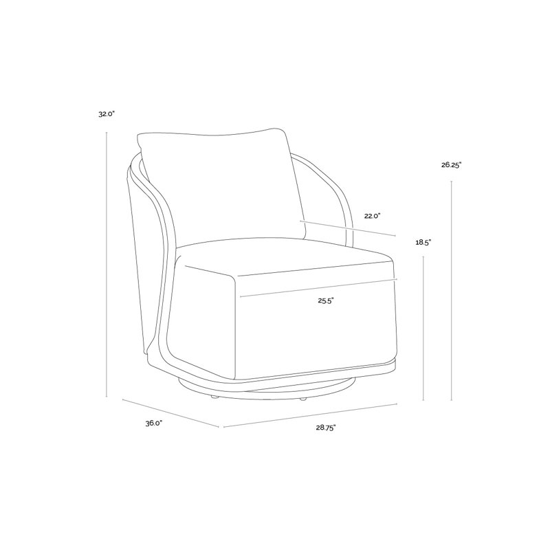 Swivel Armchair