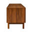 Meuble télé avec panneaux et pieds en bois massif, 78 po pour 75 à 85 téléviseurs, console média pratique, espace de vie devant les téléviseurs jusqu'à un pouce, style contemporain