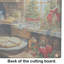 Cookies with Santa Claus Glass Cutting Board Large
