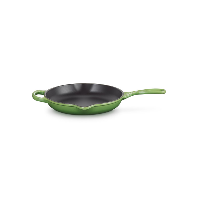 Le Creuset Cast Iron Frying Pan with Metal Handle, Bamboo, 23cm