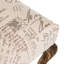 Chaise d'appoint rembourrée beige Padillo