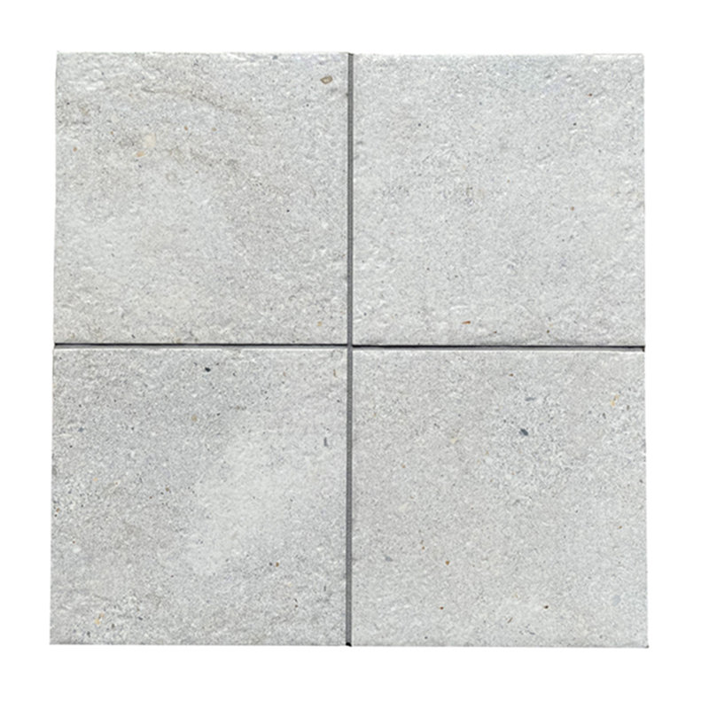 Carreau de mur et de sol aspect béton 8 po x 8 po Tulum, Blanc