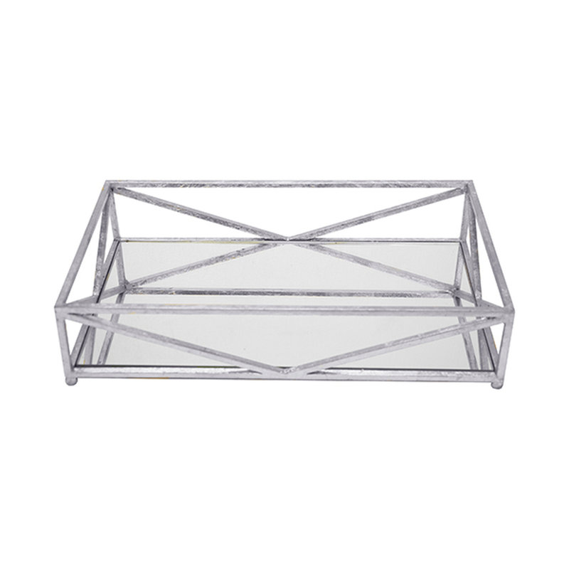 Decorative Tray, Silver 