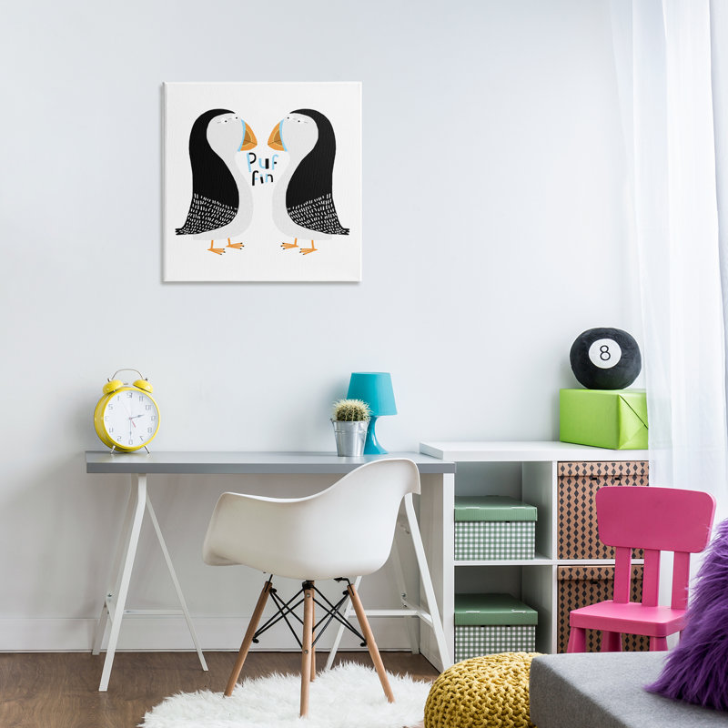 «Puffin Bird Duo» par Carla Daly, H 24 po x l 24 po