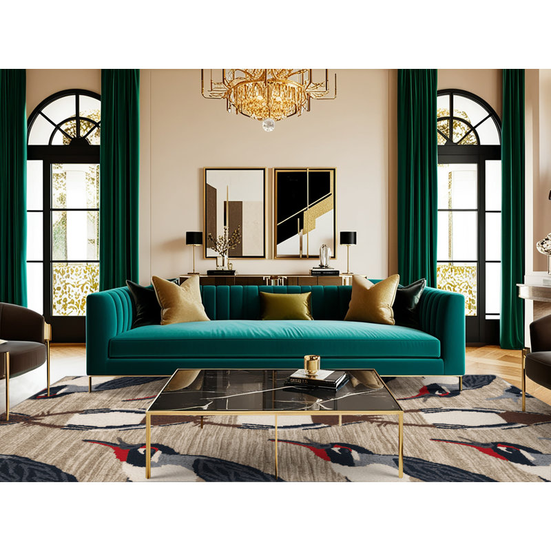  Tapis lavable commun Waxbill Birds, Rond 8 pi