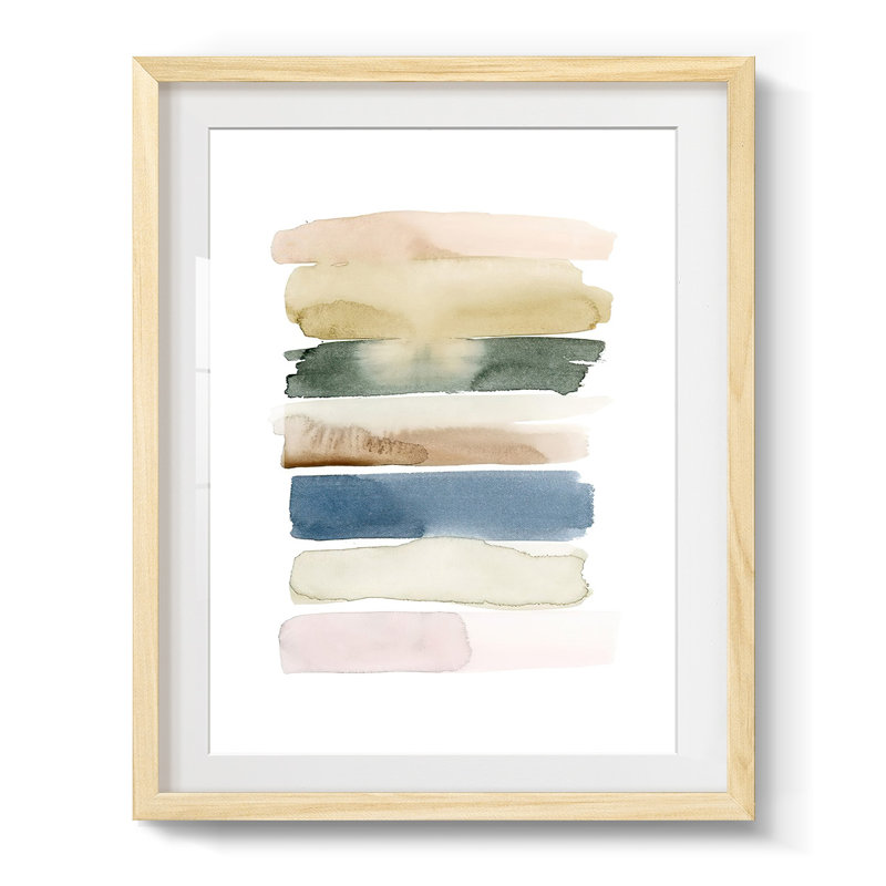 Foin Swatches II - impression encadrée, H 28,5 po x l 20,5 po, Naturel