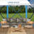 6FTx6FT Screen Room with Mosquito Netting, Hub Tent Instant Screened Canopy with Carrying Bag and Ground Stakes-105122751