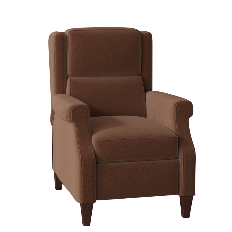 Gallaway Recliner, Corinthian Cherry Genuine Leather, Mahogany, Manual