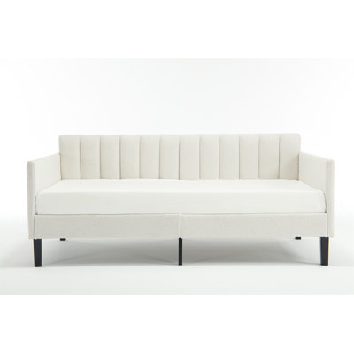 Elena  Ivory Boucle Upholstered Daybed