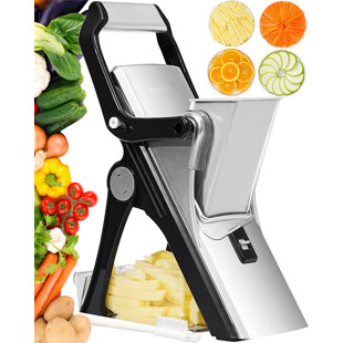1pc, Vegetable Cutter, Rotary Vegetable Slicer, Vegetable Grater, Manual  Cheese Grater, Multifunctional Vegetable Cutter With 3 Stainless Steel  Blades, Potato Shredders, Fruit Chopper For Kitchen, Kitchen Gadgets, Tools  On Sale And Clearance