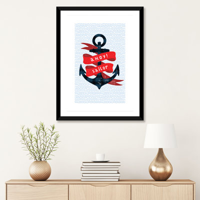 Nautical Anchor - impression d'art graphique