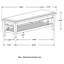 Banc de rangement rembourré en polyester Almee-100673800