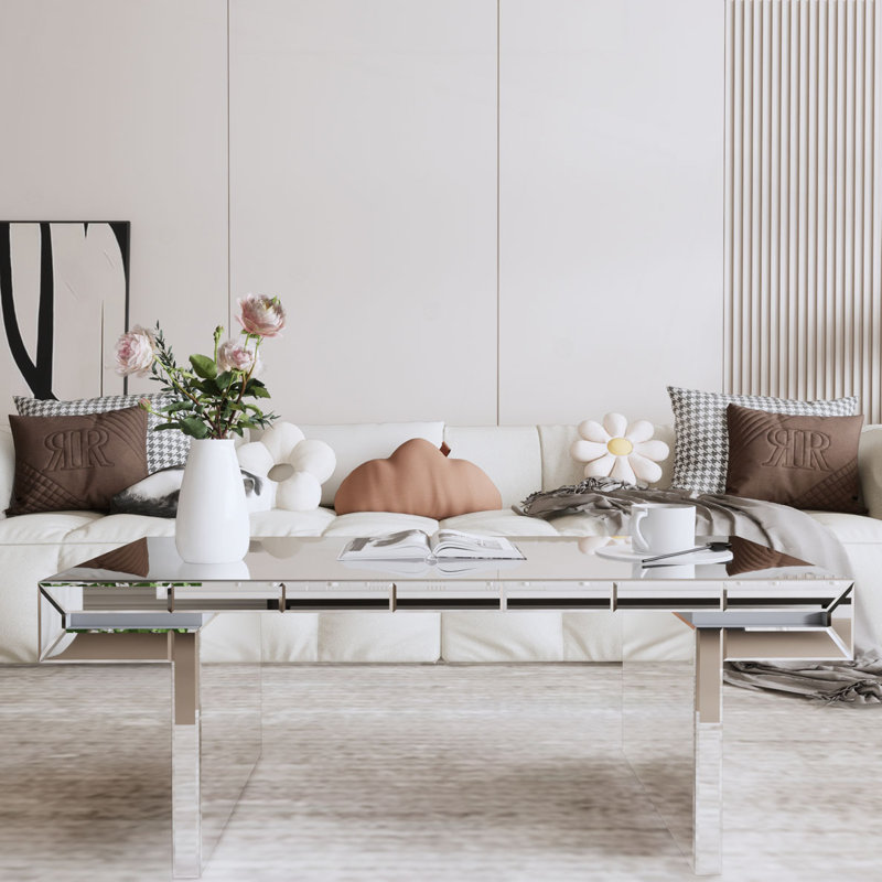 Rectangular Mirror Coffee Table