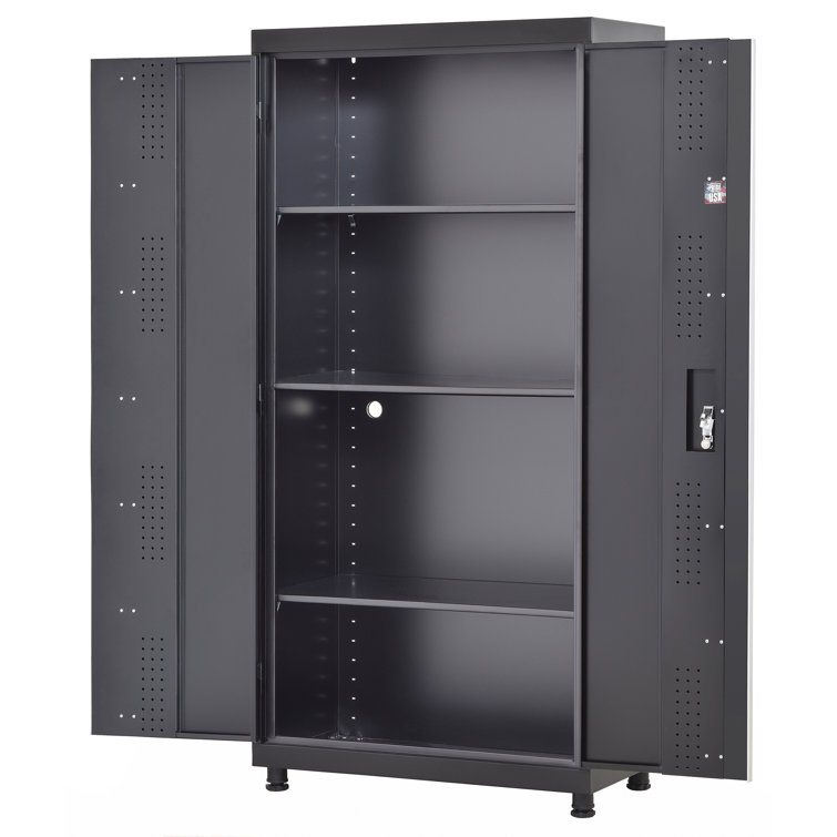 Seville Classics UltraHD Steel Tall Storage Cabinet, 36 W x 18 D