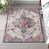 Beige/safran/grenat/bleu foncé