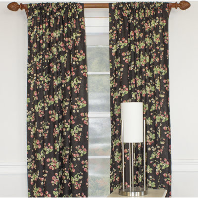 Chiswick Cotton Blend Room Darkening Curtain Single Panel