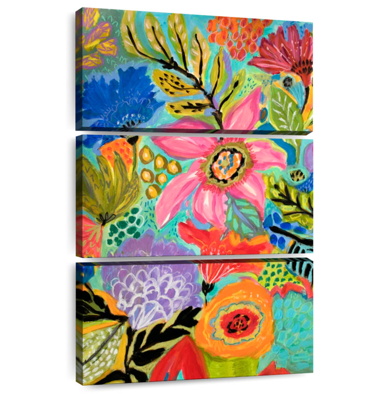 Harnek Secret Garden Floral II, 65" H x 42" W