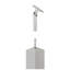 2in. x 34 1/2in. to 36in. Square Stainless Steel Newel, Brushed-119256288