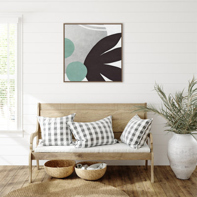 "Shapes n Lines Abstract IV" par Ashley Aldridge, reproduction d'art sur toile encadrée