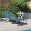 vidaXL Folding Sun Lounger Folding Polyester Outdoor Recliner Garden Chair