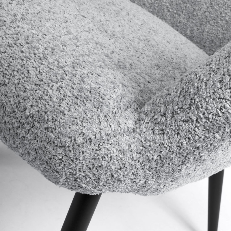 Rajashri Upholstered Armchair, Grey