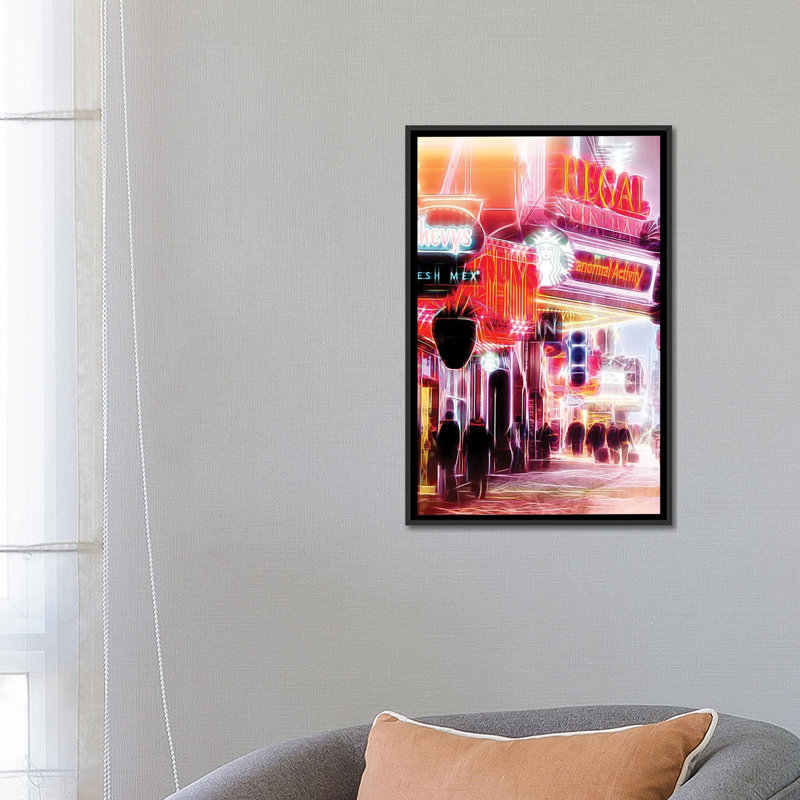 «Red Activite», reproduction d'impression sur toile, H 26 po x l 18 po x P 1,5 po, Toile avec cadre noir, Pas de tapis