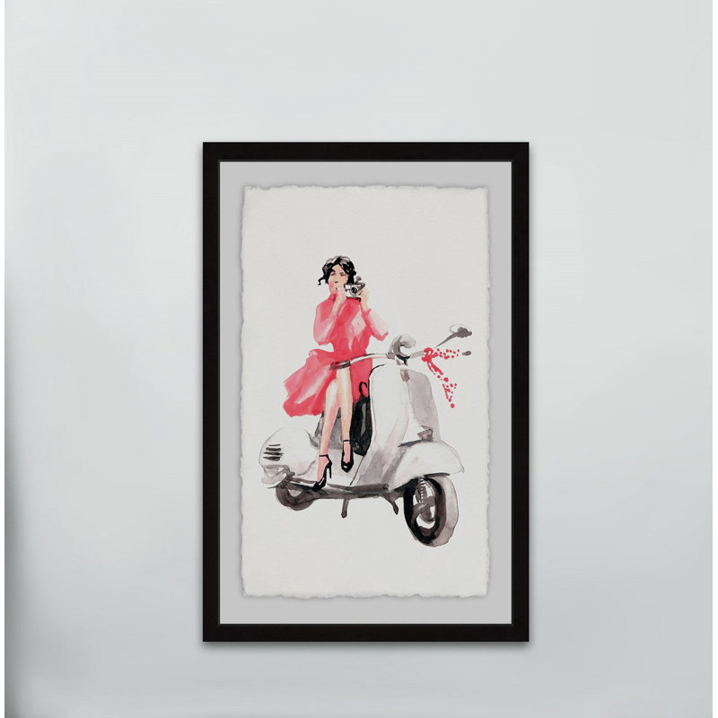 Photo Scooter - Single Picture Frame Painting, 91 cm H x 61 cm W