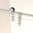 56-60" X 76" H Frameless Sliding  Shower Door, 5/16" (8Mm) Clear Tempered Glass, Stainless Steel Frame-125316920