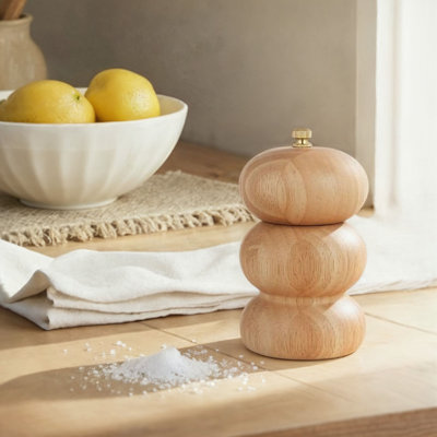 Rubberwood Salt And Pepper Mill