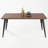 Farukh Rectangular Dining Table for 4-6 People, Kitchen Dining Table Large Dining Table Wooden Kitchen Dining Table, MDF, Brown