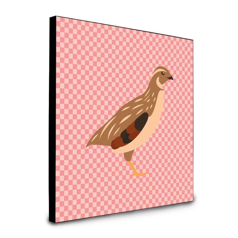 Panneau mural d’art quail phoenix Gianara, Rose
