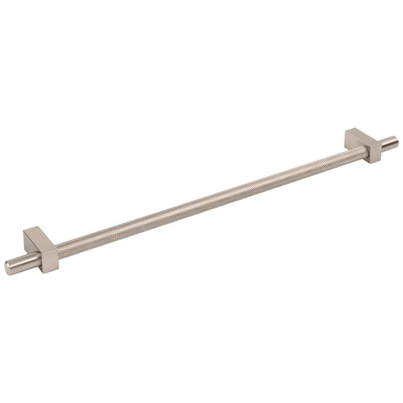 Larkin 3 Knurled Center Bar Pull, Satin Nickel, 12"