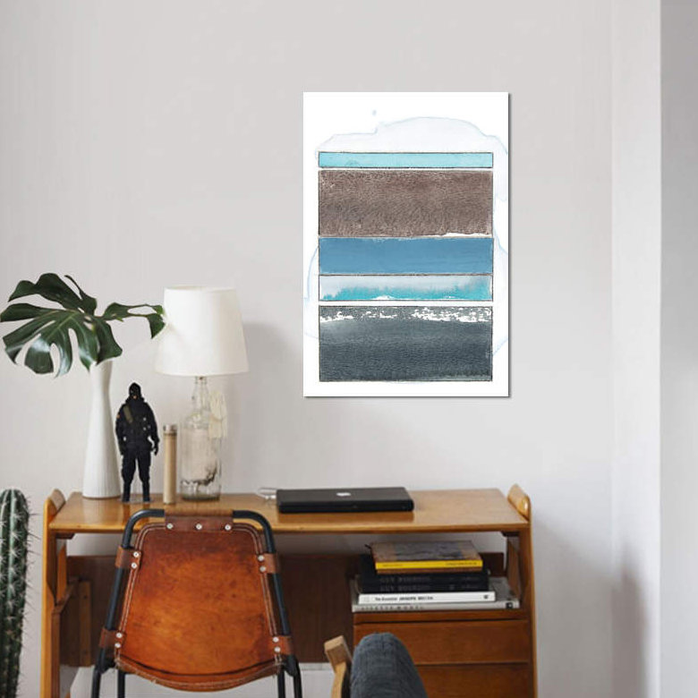 «Pacific Horizon VIII» par Rob Delamater, reproduction sur toile, H 12 po x l 8 po x P 0,75 po, Toile tendue, Pas de tapis