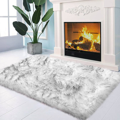 Sheepskin Abstract Indoor Rug