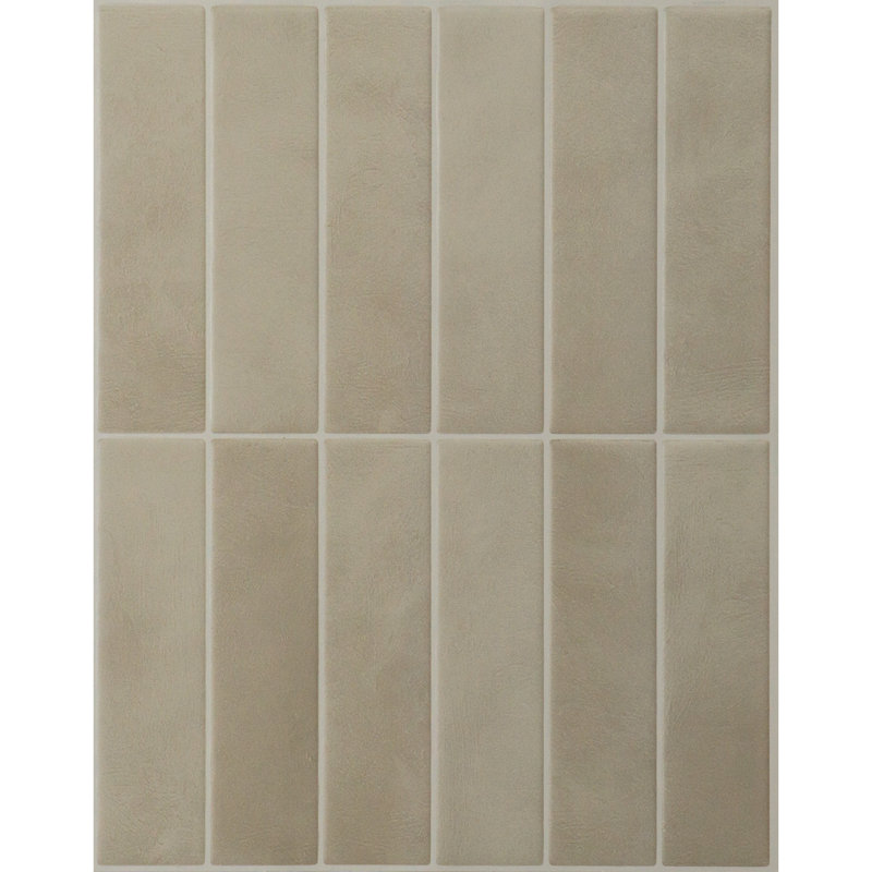 Carrelage mosaïque auto-adhésif en gel, Taupe / mat