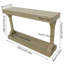 120cm Solid Wood Console Table-633870768