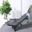 Chaises longues réglables pour patio, ensemble mobile HDPE de 2 pour la piscine