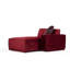 Élégant canapé d'angle, couleur bourgogne, 67,0 x 118,1 x 29,9 pouces | Structure en bois de hêtre et en carton, tissu 100% polyester | Comprend 4 coussins (19,7 po x 19,7 po) | Mousse douce et coussins à ressorts pour un confort ultime-1700706636