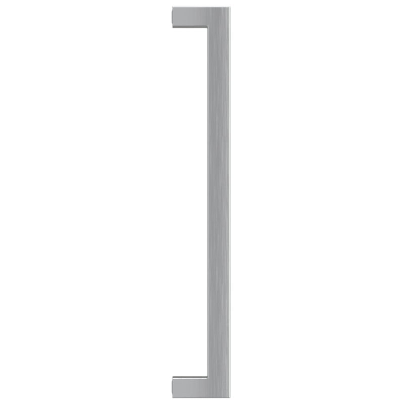 Acier inoxydable avec poignées d'armoire vidaXL, Argent argent, 8,8 po