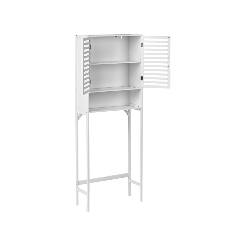 Bamboo Bathroom Cabinet, White