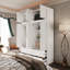 Garde-robe à grande capacité avec 4 portes et 4 tiroirs avec armoire-1711908851