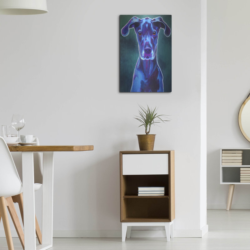 «Great Dane - Blue» par Dawg Painter, H 24 po x l 16 po