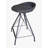 Swivel Upholstered Counter Stool with Metal Frame-274060454