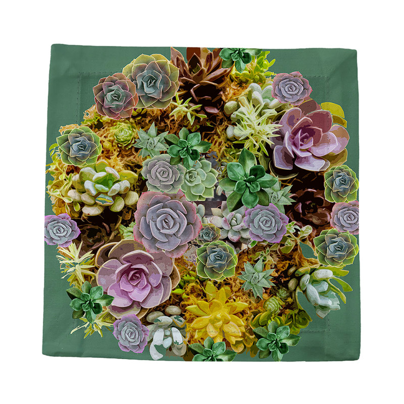 Square Napkins, Evergreen