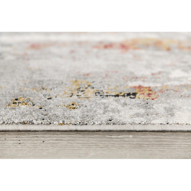 Claritha Washable Abstract Rug