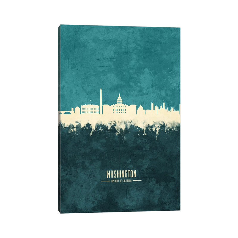 Washington DC Skyline by Michael Tompsett - Wrapped Canvas Print, 152.5 cm H x 101.5 cm W